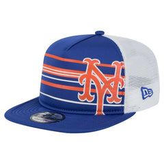 Royal New York Mets New Era 9FIFTY A-Frame Trucker Snapback Hat