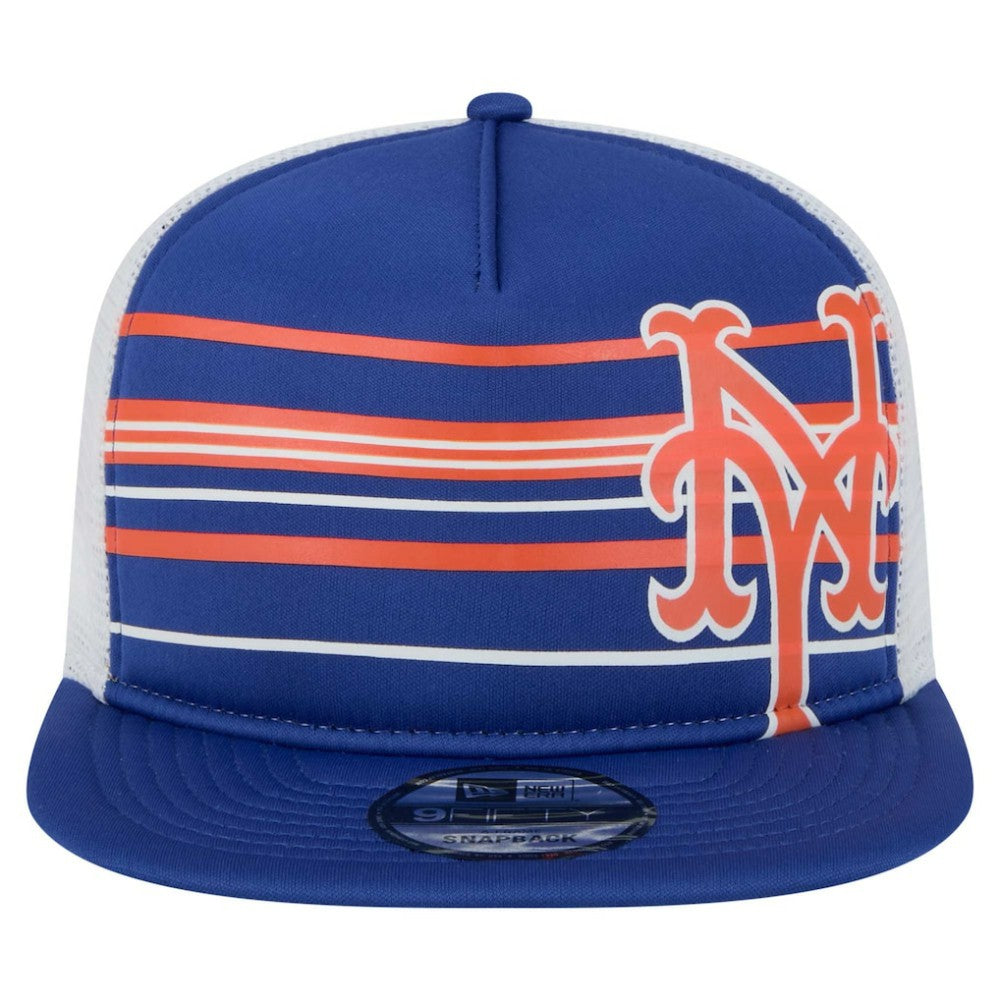 Royal New York Mets New Era 9FIFTY A-Frame Trucker Snapback Hat