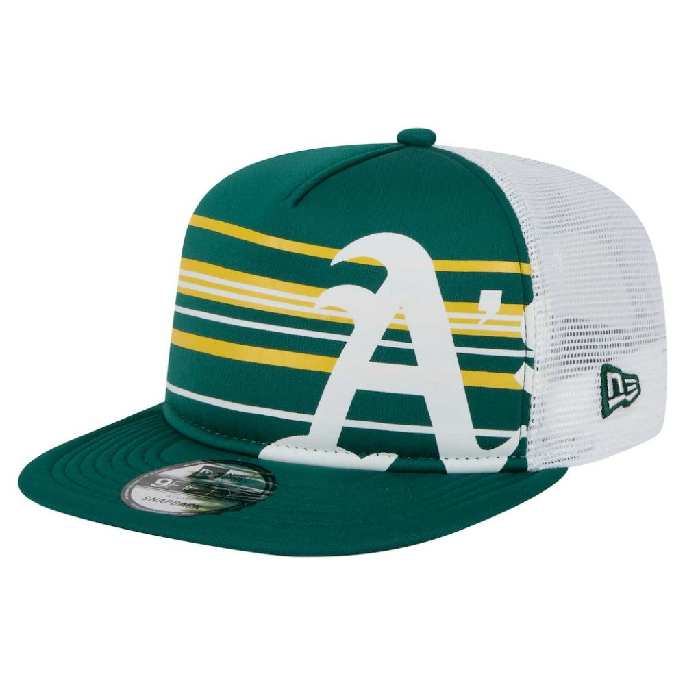 Green Athletics New Era 9FIFTY A-Frame Trucker Snapback Hat