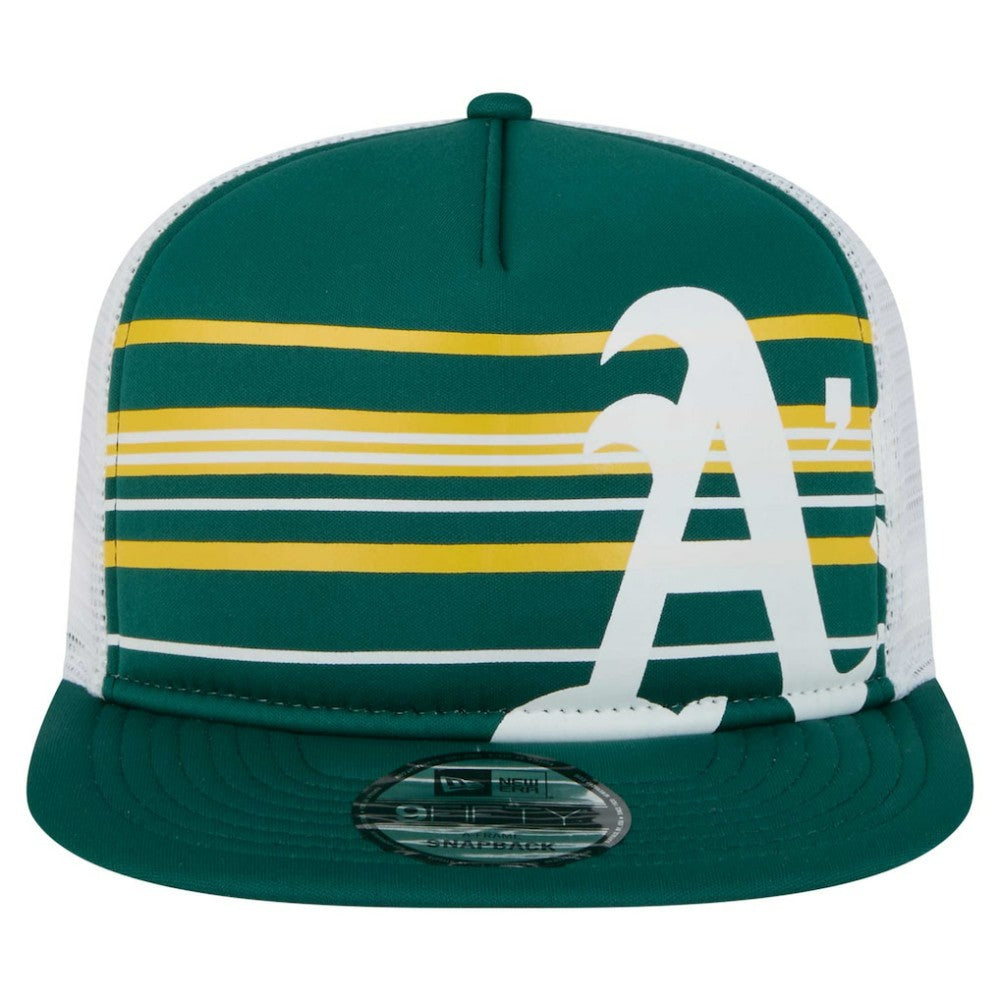 Green Athletics New Era 9FIFTY A-Frame Trucker Snapback Hat