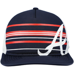 Navy Atlanta Braves New Era A-Frame Trucker 9FIFTY Snapback Hat
