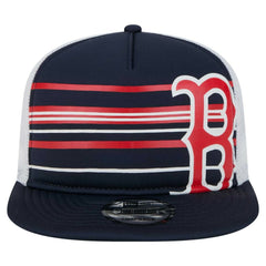Navy Boston Red Sox New Era 9FIFTY A-Frame Trucker Snapback Hat
