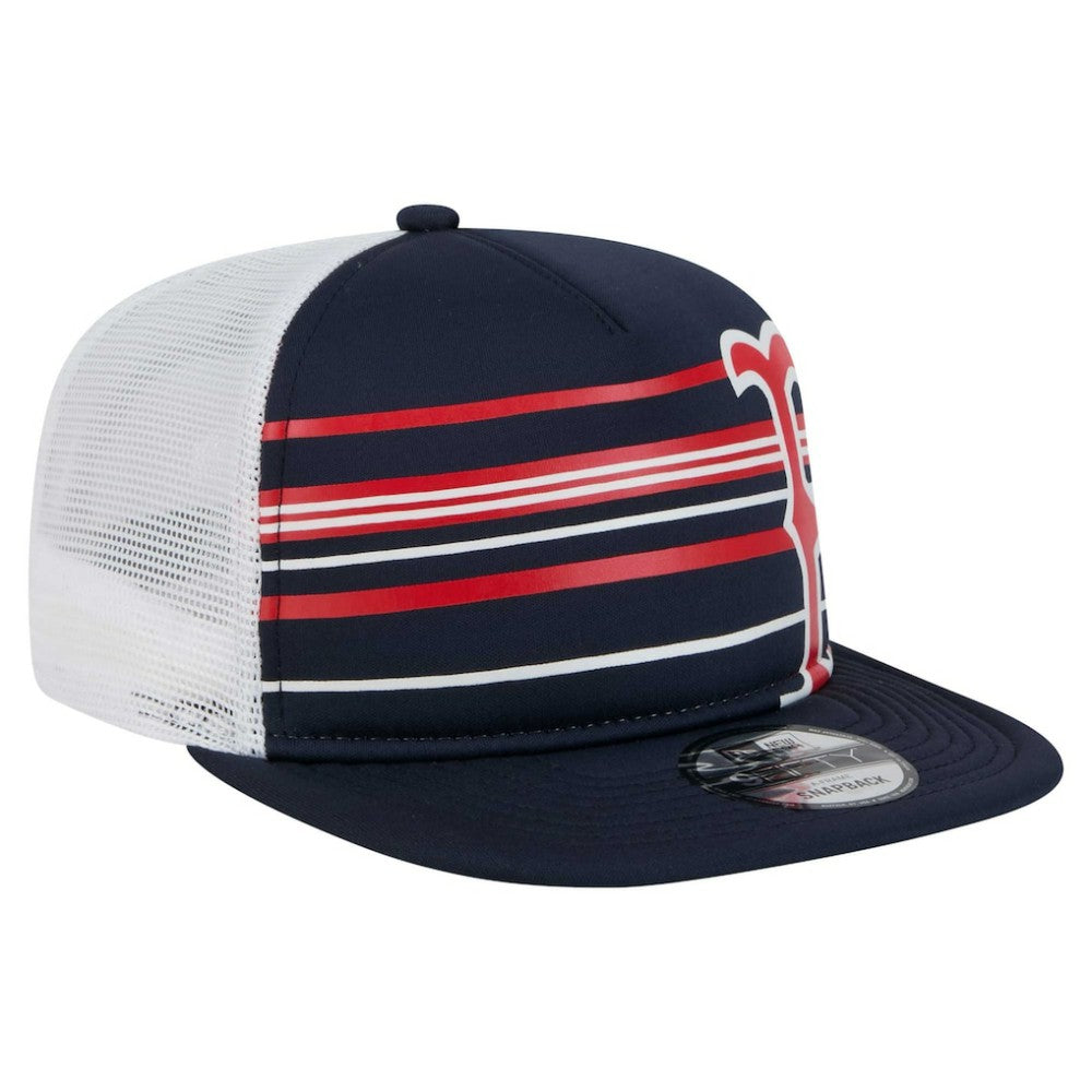 Navy Boston Red Sox New Era 9FIFTY A-Frame Trucker Snapback Hat