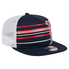 Navy Boston Red Sox New Era 9FIFTY A-Frame Trucker Snapback Hat