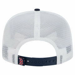 Navy Boston Red Sox New Era 9FIFTY A-Frame Trucker Snapback Hat