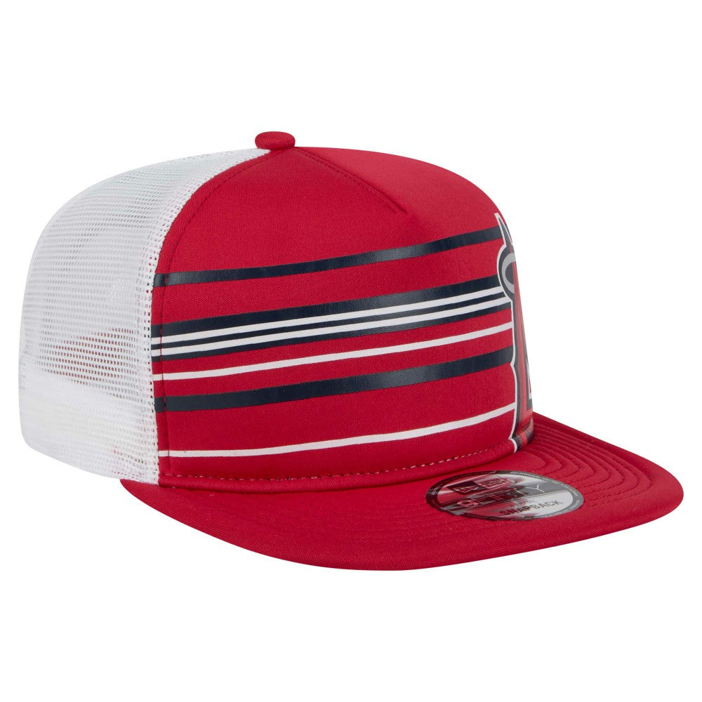 Red Los Angeles Angels New Era 9FIFTY A-Frame Trucker Snapback Hat
