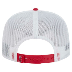Red Los Angeles Angels New Era 9FIFTY A-Frame Trucker Snapback Hat