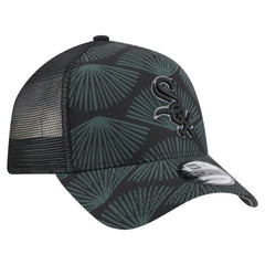 Black Chicago White Sox New Era 9FORTY A-Frame Trucker Adjustable Hat