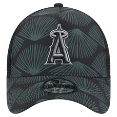 Black Los Angeles Angels New Era 9FORTY A-Frame Trucker Adjustable Hat