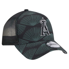 Black Los Angeles Angels New Era 9FORTY A-Frame Trucker Adjustable Hat