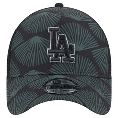 Black Los Angeles Dodgers New Era 9FORTY A-Frame Trucker Adjustable Hat