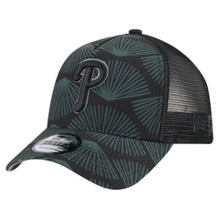 Black Philadelphia Phillies New Era 9FORTY A-Frame Trucker Adjustable Hat