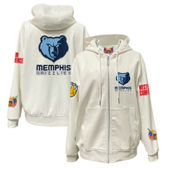 Memphis Grizzlies Jeff Hamilton Vegan Leather Full-Zip Hoodie
