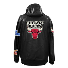 Chicago Bulls Jeff Hamilton Vegan Leather Full-Zip Hoodie