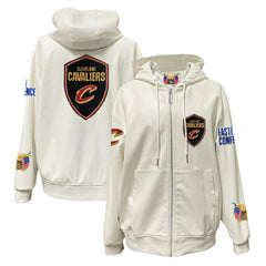 Cleveland Cavaliers Jeff Hamilton Vegan Leather Full-Zip Hoodie sale