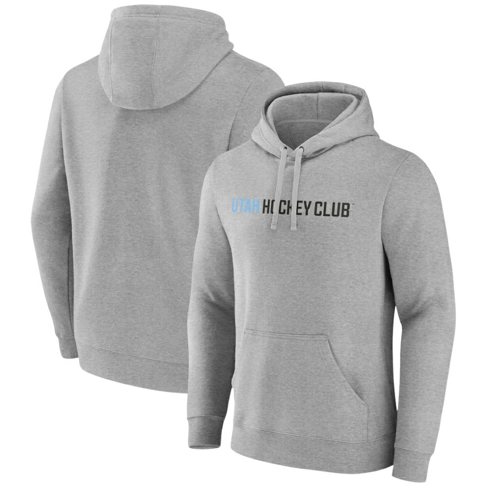 NHL Utah Mammoth Fanatics Wordmark Logo Fleece Pullover Hoodie
