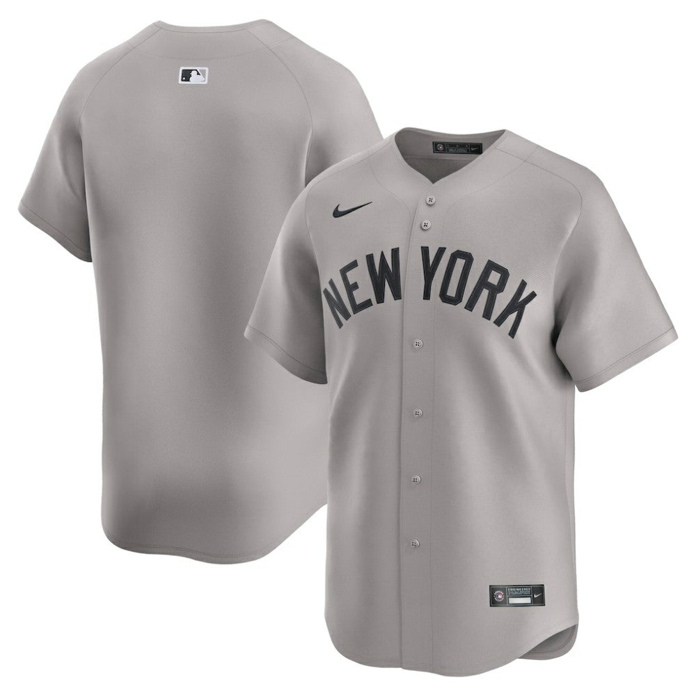 Gray New York Yankees Nike Away Limited Jersey