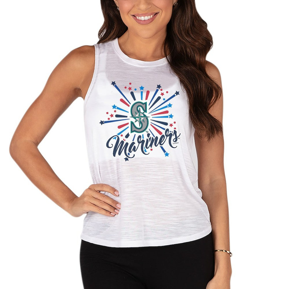 White Seattle Mariners Concepts Sport Women's Infuse Tank Top