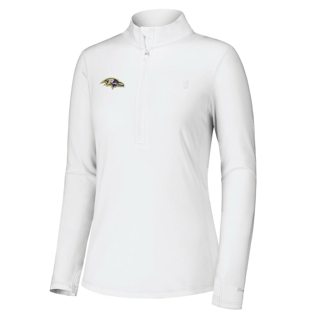 Women's Sport Playa Vista IslandZone Quarter-Zip Jacket - Baltimore Ravens Jackets