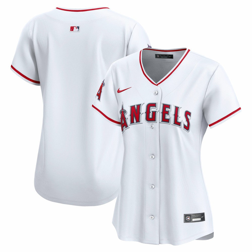 White Los Angeles Angels Nike Women's Home Limited Jersey
