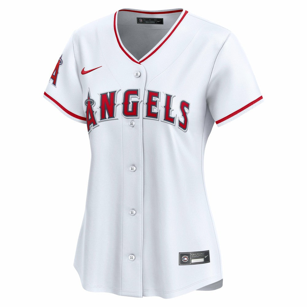 White Los Angeles Angels Nike Women's Home Limited Jersey