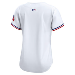 White Texas Rangers Nike Women's Home Limited Jersey