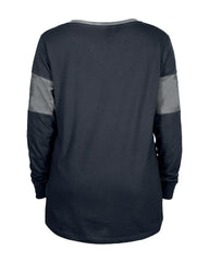 Women's Lace-Up Notch-Neck Long Sleeve T-Shirt - Dallas Cowboys T-shirts