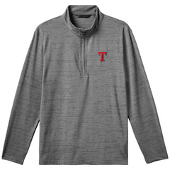 Gray Texas Rangers TravisMathew The Heater Quarter-Zip Pullover Top