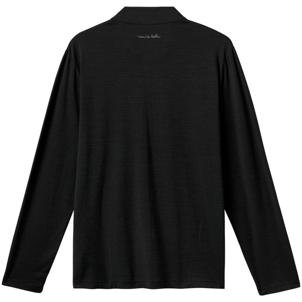 Black San Francisco Giants TravisMathew The Heater Quarter-Zip Pullover Top