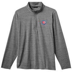 Gray Chicago Cubs TravisMathew The Heater Quarter-Zip Pullover Top