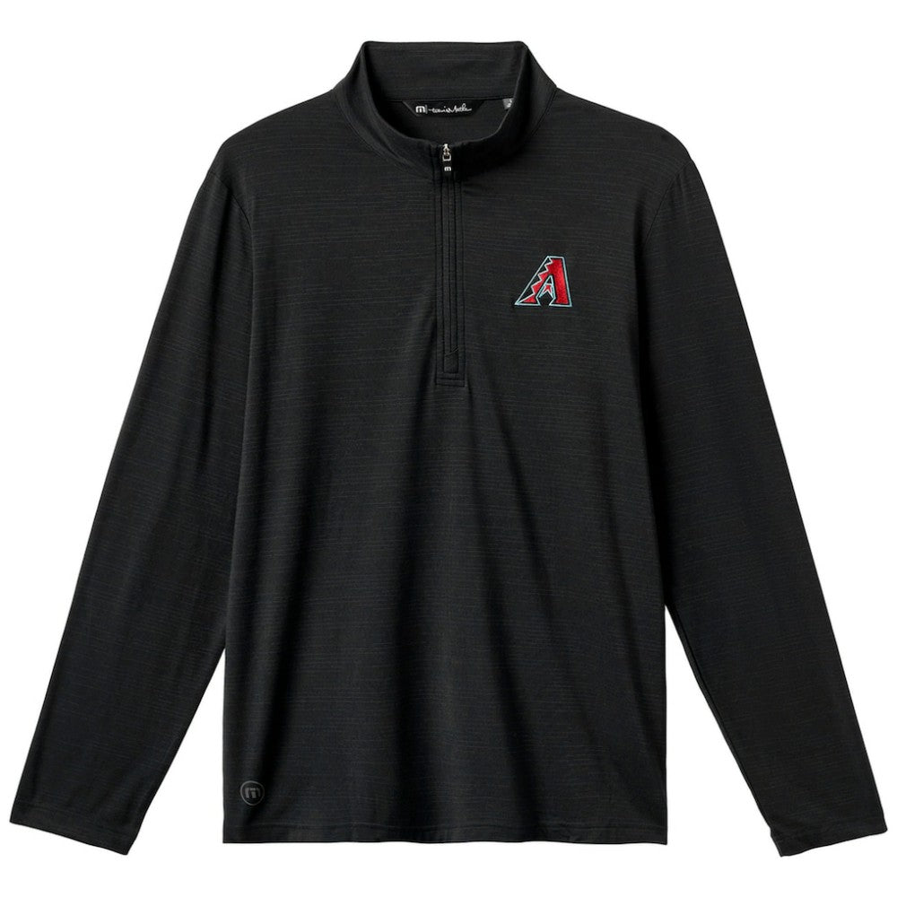 Black Arizona Diamondbacks TravisMathew The Heater Quarter-Zip Pullover Top