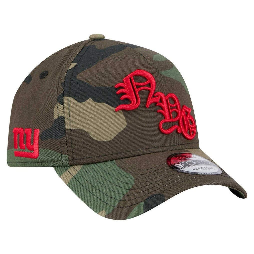 Mystic Camo A-Frame 9FORTY Adjustable Hat - New York Giants Hats