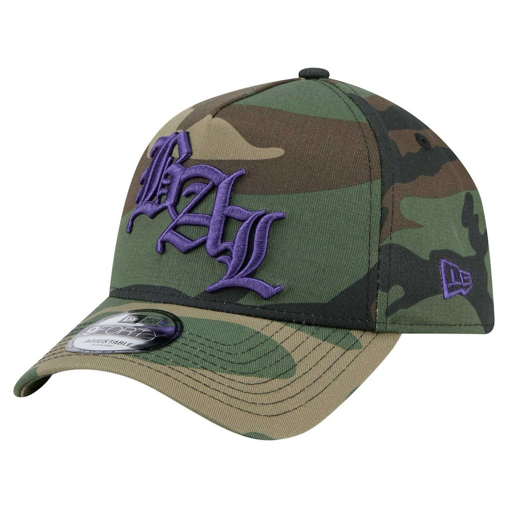 Mystic Camo A-Frame 9FORTY Adjustable Hat - Baltimore Ravens Hats