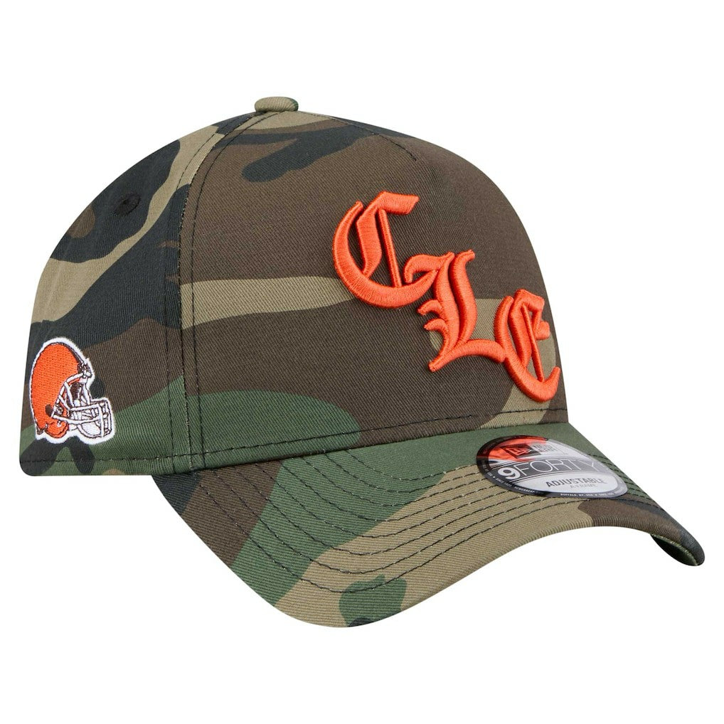 Mystic Camo A-Frame 9FORTY Adjustable Hat - Cleveland Browns Hats