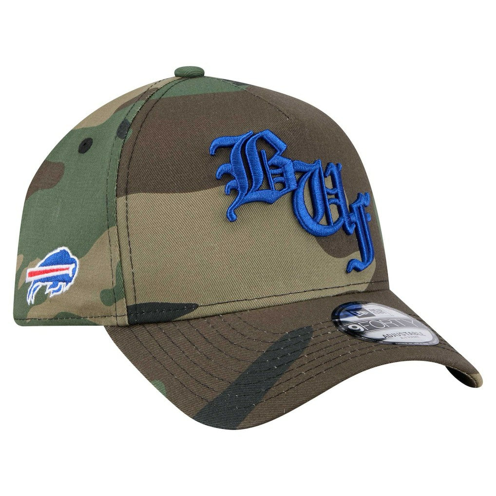 Mystic Camo A-Frame 9FORTY Adjustable Hat - Buffalo Bills Hats