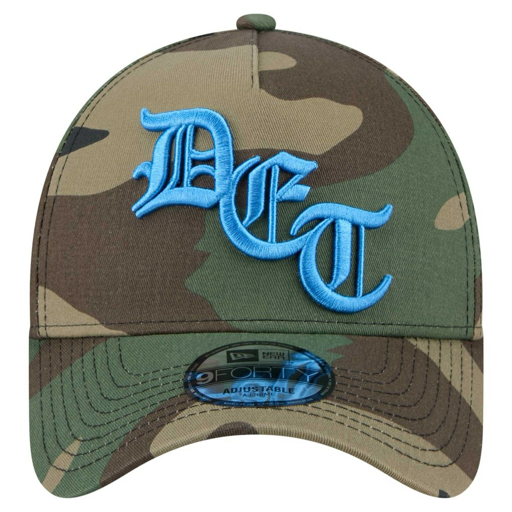 Mystic Camo A-Frame 9FORTY Adjustable Hat - Detroit Lions Hats