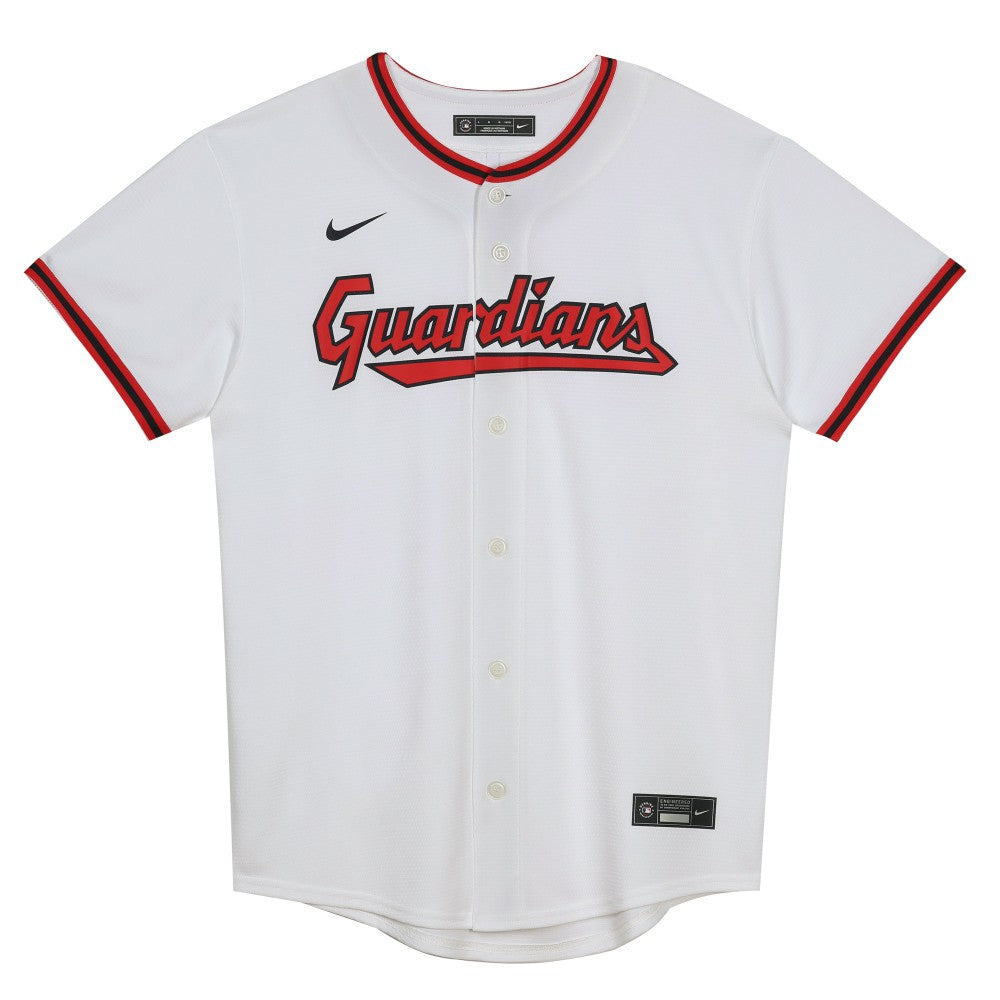 White Cleveland Guardians Preschool Home Blank Replica Jersey