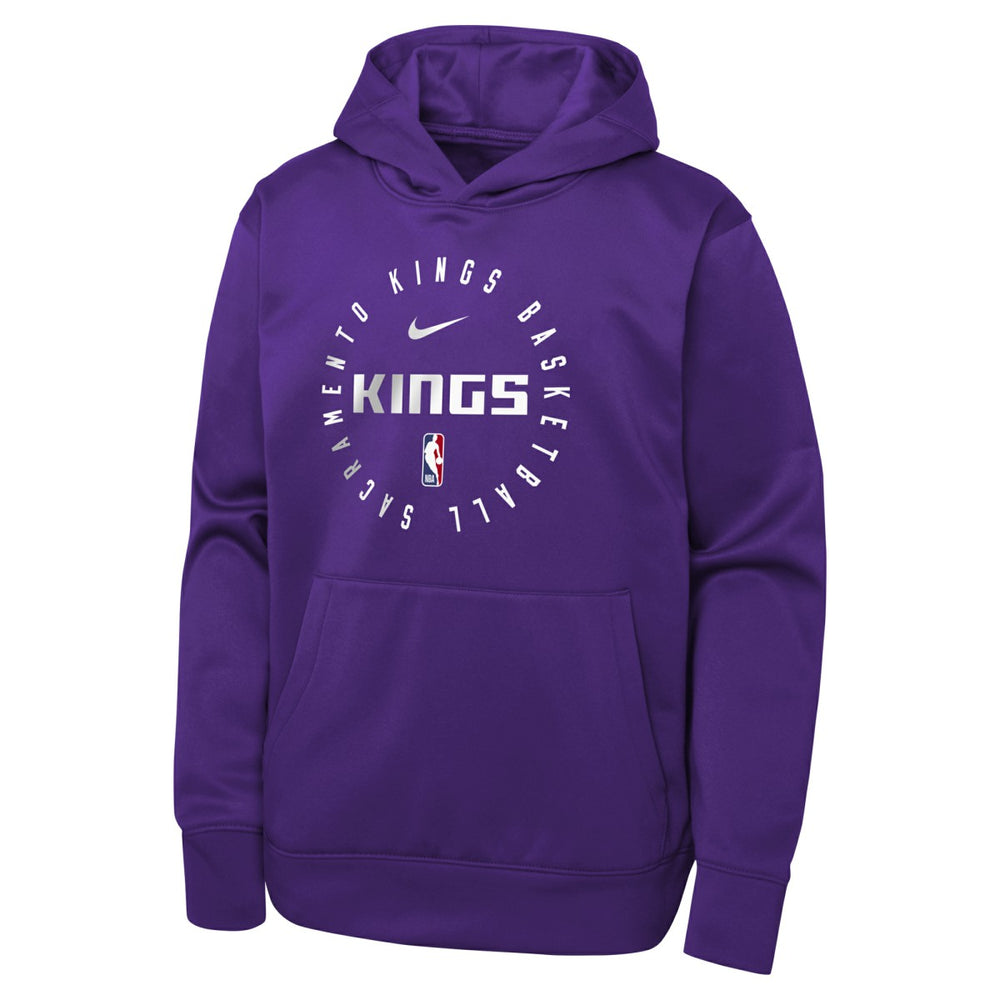Nike Sacramento Kings Youth Performance Practice Spotlight Pullover Hoodie