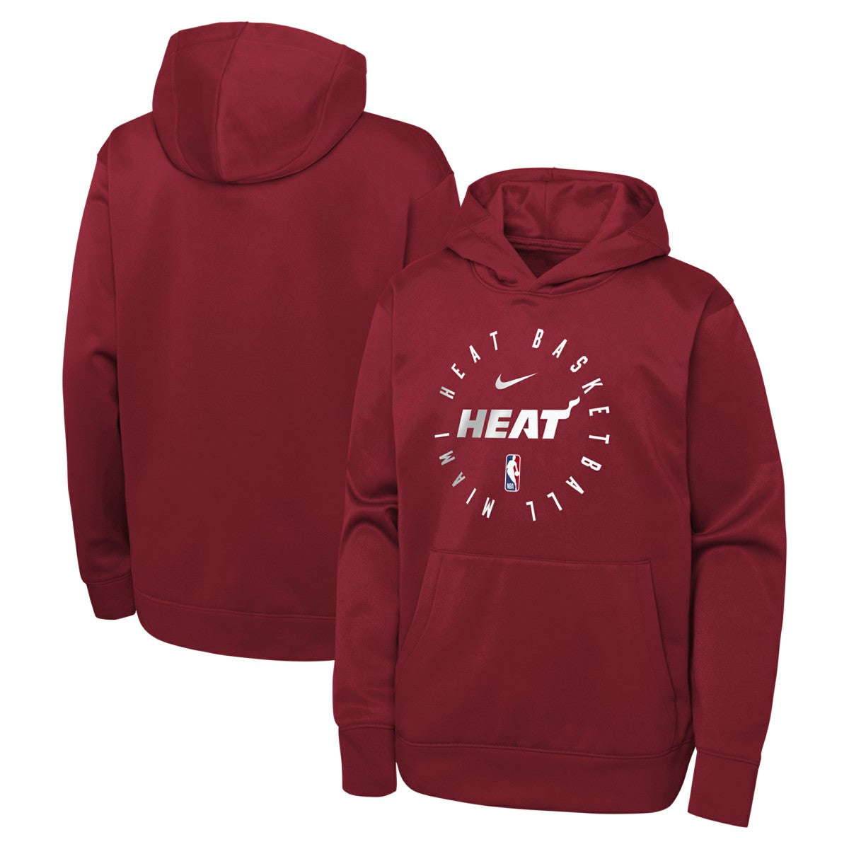Nike Miami Heat Youth Performance Practice Spotlight Pullover Hoodie
