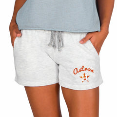 Ash Houston Astros Concepts Sport Women's Mainstream French Terry Tri-Blend Shorts