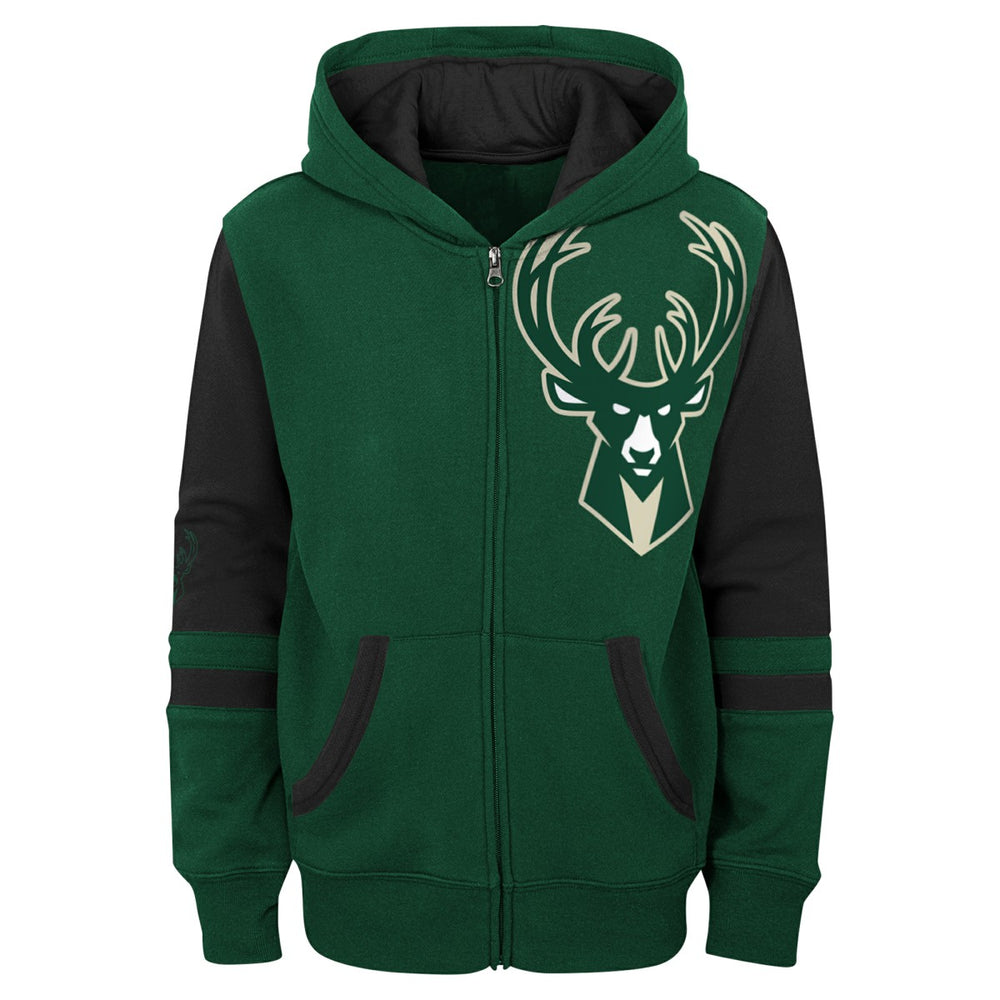 Milwaukee Bucks Preschool Straight To The League Full-Zip Hoodie