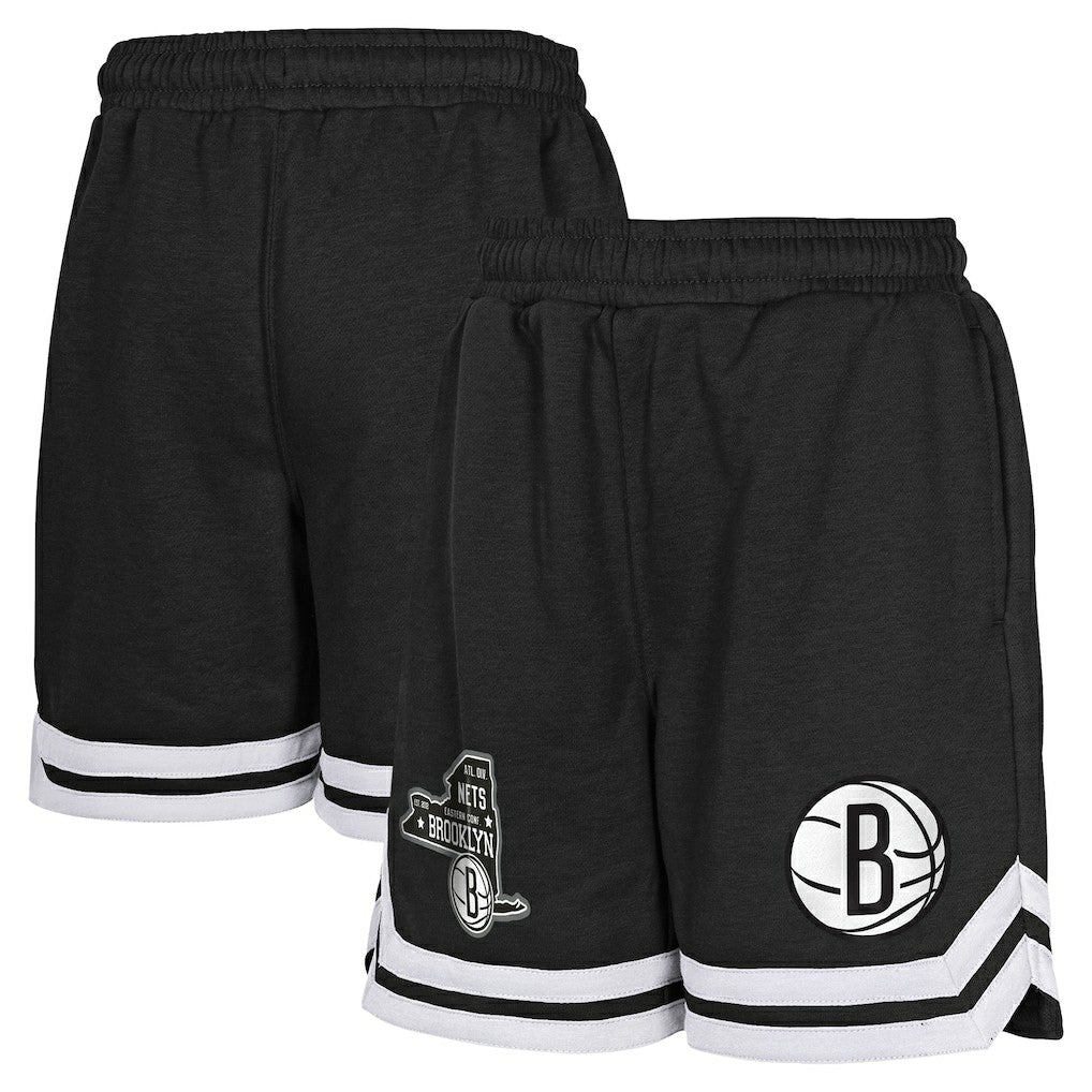 Brooklyn Nets Youth Teardrop Fleece Shorts