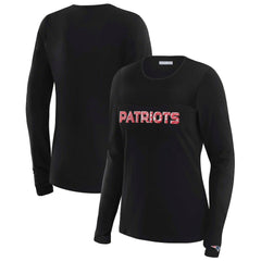 WEAR by Erin Andrews x Gracie Hunt Women's Mesh Panel Long Sleeve T-Shirt - New England Patriots T-shirts