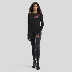 WEAR by Erin Andrews x Gracie Hunt Women's Mesh Panel Long Sleeve T-Shirt - Tampa Bay Buccaneers T-shirts