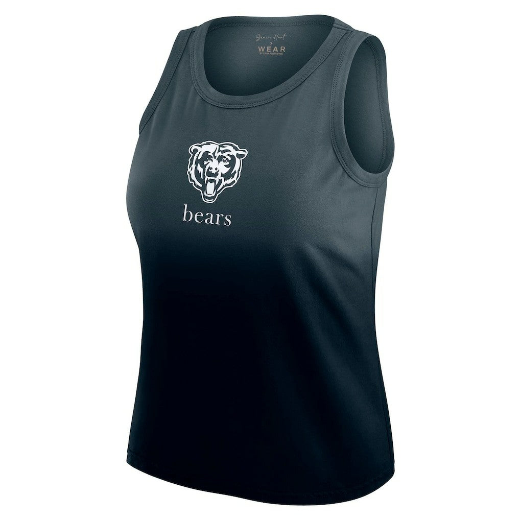 WEAR by Erin Andrews x Gracie Hunt Women's Ombre Tank Top - Chicago Bears Tops