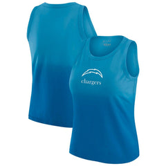 WEAR by Erin Andrews x Gracie Hunt Women's Ombre Tank Top - Los Angeles Chargers Tops