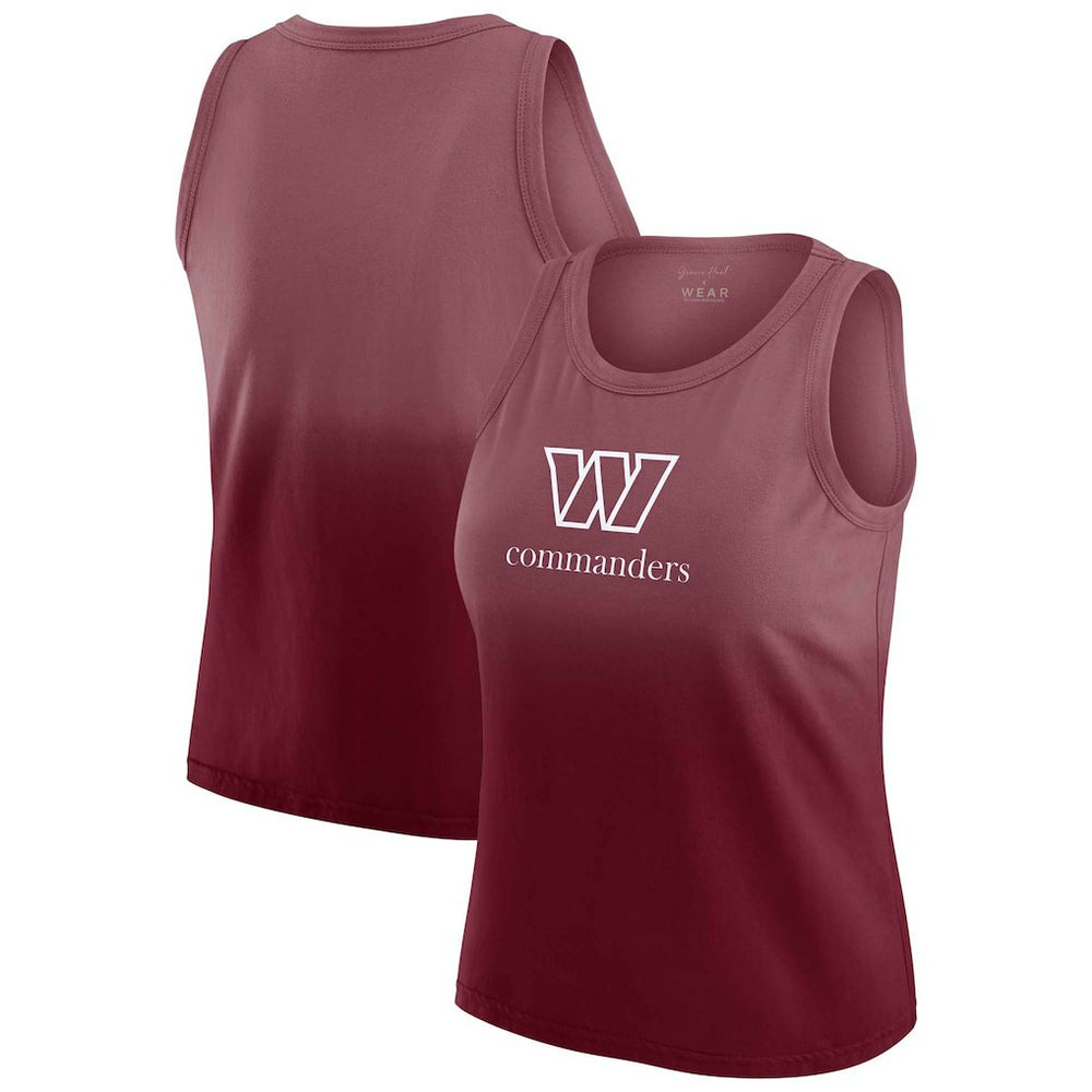 WEAR by Erin Andrews x Gracie Hunt Women's Ombre Tank Top - Washington Commanders Tops