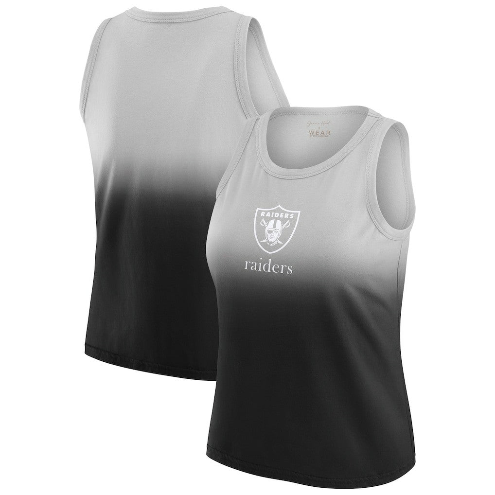 WEAR by Erin Andrews x Gracie Hunt Women's Ombre Tank Top - Las Vegas Raiders Tops