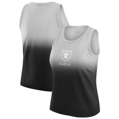 WEAR by Erin Andrews x Gracie Hunt Women's Ombre Tank Top - Las Vegas Raiders Tops