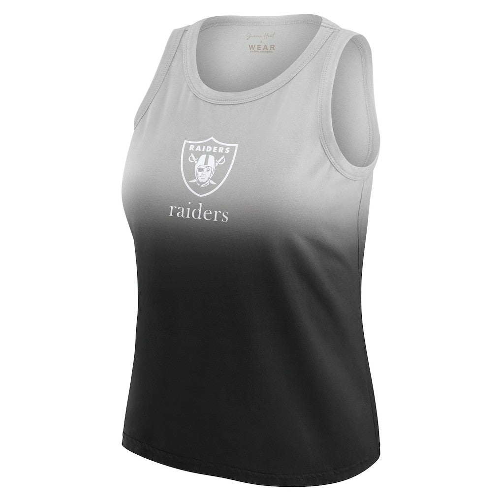 WEAR by Erin Andrews x Gracie Hunt Women's Ombre Tank Top - Las Vegas Raiders Tops